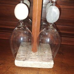 Pirouette Holder w Four/16oz Touchstone Wine Glasses 
                                           