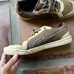 Puma Men’s Hemp Textile & Leather Sneakers Size 8.5
