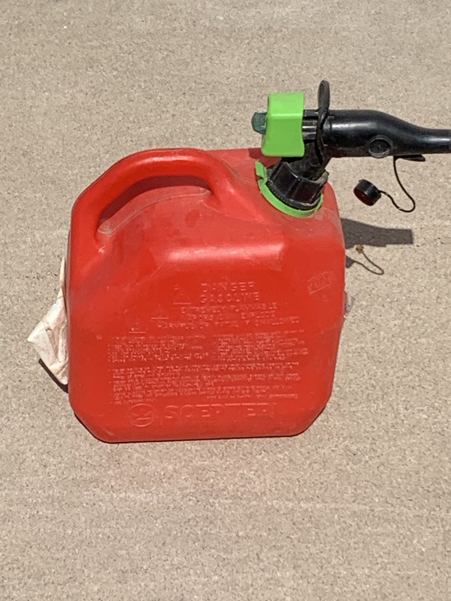 Portable Red Fuel Gas Canister Fuel Gasoline