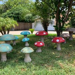 For sale concrete mushrooms
