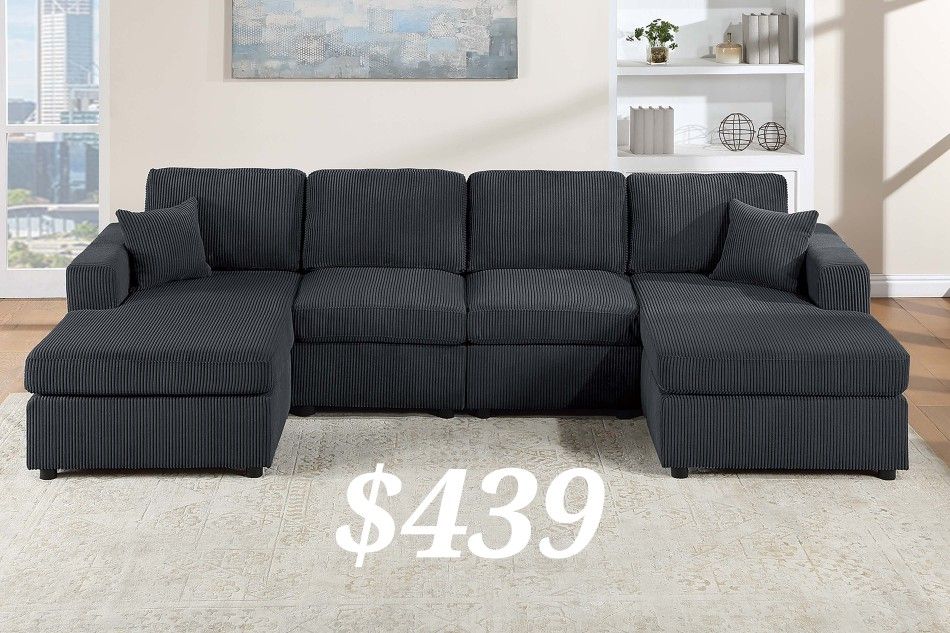Beautiful U-Shaped Sectional Sofa Set