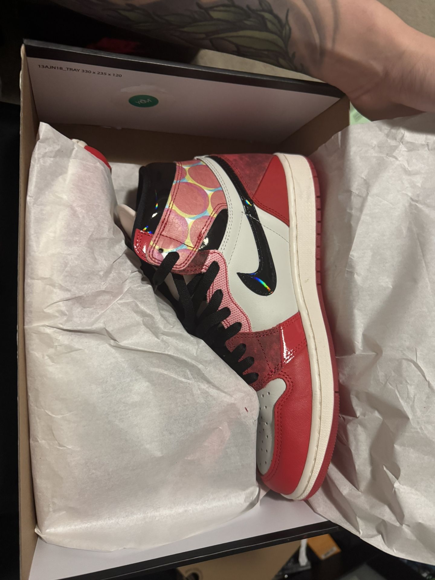 Nike Jordan 1 High “across The Spider verse” Size 10 $150