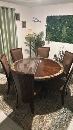 Dining table with chairs