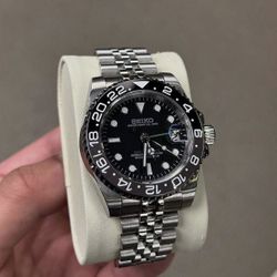 Seiko Mod: Bruce Wayne GMT