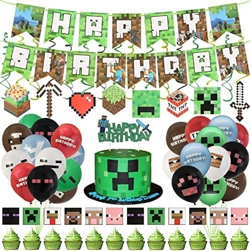 Minecraft Party Decoration