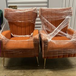 Floreal 27.5" Wide Velvet Wingback Chair