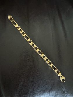 Solid 14K Figaro Bracelet