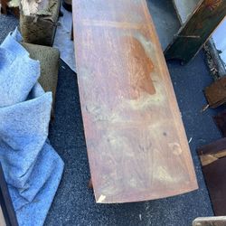 Lane Esteem Mid Century Walnut And Cane Front Inlaid Coffee Table 