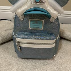 Disney cruise Line 25th Anniversary Shimmering Seas Loungefly Mini Backpack 