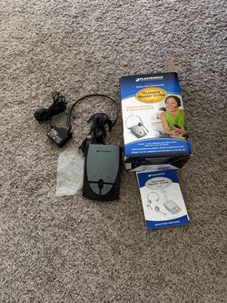 Plantronics S12 Telephone Headset System with Amplifier Base & Manual