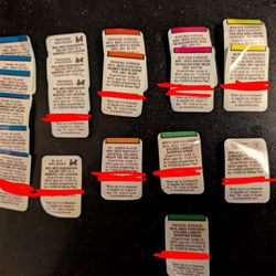Unused McDonald's Monopoly Properties