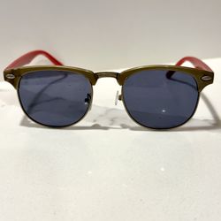 SF 49ers TSA Precheck IdentoGO Promo Sunglasses Red Gold Frame 