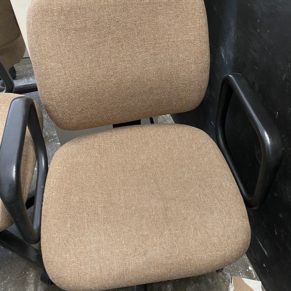 Beautifully upholstered Office chairs On wheels, Like new