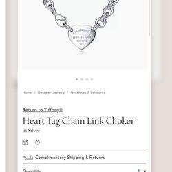 New Tiffany Necklace 