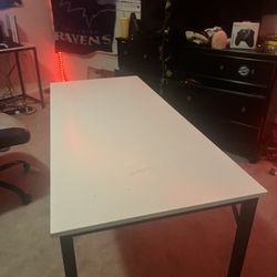 white desk