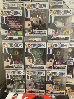Demon Slayer Funko Pop Signed Lot