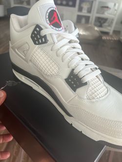 Air Jordan 4 Retro OG FC Sail/Black- University size 13 Red