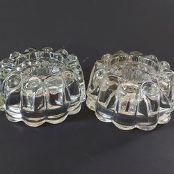 Vintage  - Princess House Crystal Candle Holders  (2)