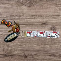 Handmade Sanrio Wristlet Keychain Keyfob Holder