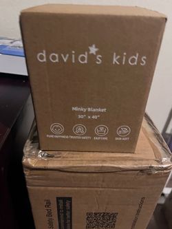 David's Kids Minky Blanket 30x40 and bed rail