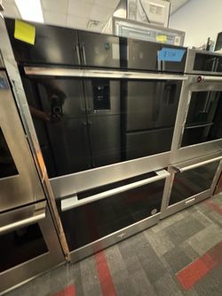 Whirlpool Double Wall Oven Stainless Steel Black Glass