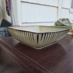 Modern "Bamboo" Stoneware Serving Bowl – Threshold