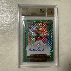 2018 Select Signatures Green Patrick Mahomes Auto /5