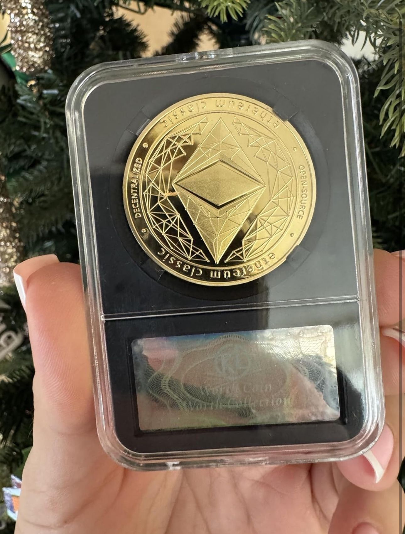 Ethereum Coin In Protective Case