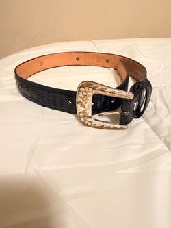 Innovación Belts Kids Size 24 Black Leather Western Cowboy Belt