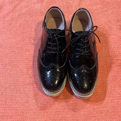 Women’s Vintage Oxford Lace up Win-tip Brogues Dress Shoes 