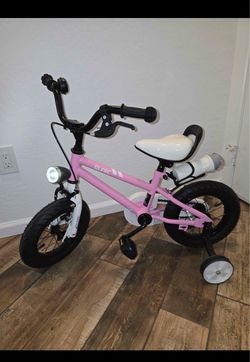 GLERC FANTACY 12 inch Kids Pink Bicycle with Training Wheels