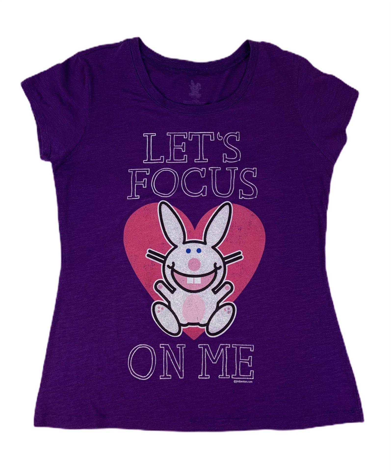 It’s Happy Bunny purple T-shirt junior size XXL