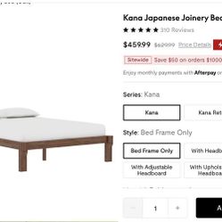 Flexispot Japanese Joinery Bed Frame - Queen  