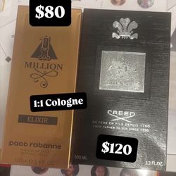 Aventus Creed and 1 million cologue