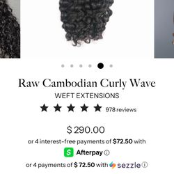 YUMMY Raw Burma Curly WEFT EXTENSIONS