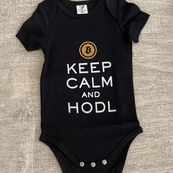 Infant / Toddler 6M Bitcoin Onesie. Brand New. Never Worn