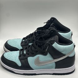 Nike Dunk High By You Tiffany Teal Black White Size 10.5 Men