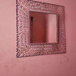 Pewter  Color  Mirror 