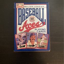 1993 ML Baseball Aces Unopened Playing Cards