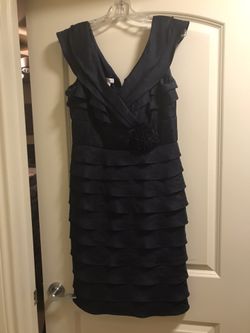 Ladies Navy Cocktail Dress, Size 8