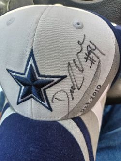 Dallas cowboys youth Reebok youth  hat autograph by Demarcus ware hof