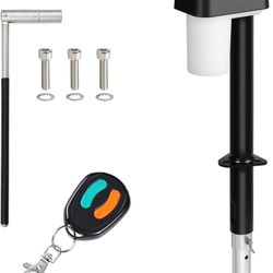 Electric Trailer Jack 7600LBS, 12V RV Tongue Jack w/ Remote, LED Light & Level