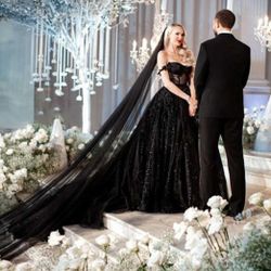 Black Wedding Veil 