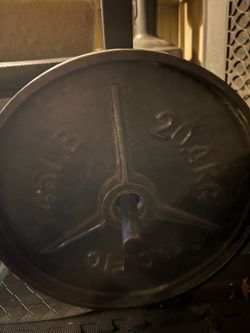 Pair of 45 LB Olympic Weight Plates – 90 LBS Total