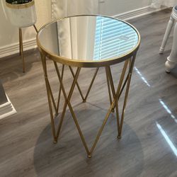 Gold Mirror Table