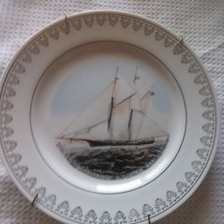 Blue Harbor Vintage Plate 