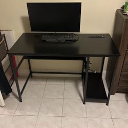 Desk And Monitor 