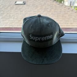 Supreme Hat Velour Olive Green 
