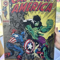 Captain America with Hulk Wall Art