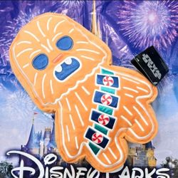 DisneyParks Star Wars Holiday Gingerbread Chewbacca Plush NWT 